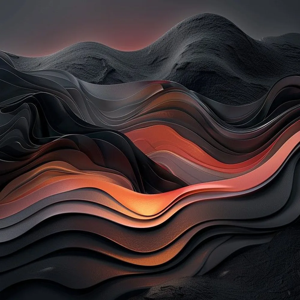 Abstract flowing forms